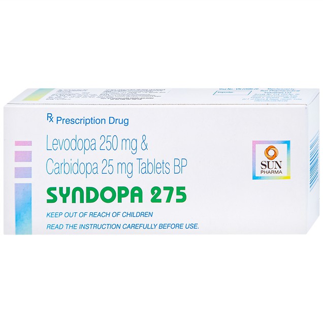 Thuốc Syndopa 275mg Sun Pharma điều trị triệu chứng bệnh parkinson (50 viên)