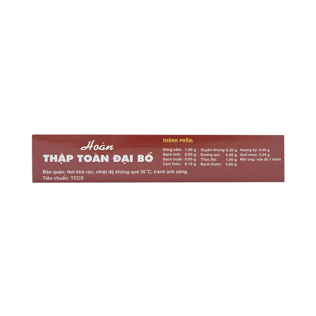 Thuốc Thập Toàn Đại Bổ Traphaco bồi bổ khí huyết, trị suy nhược cơ thể (10 viên)