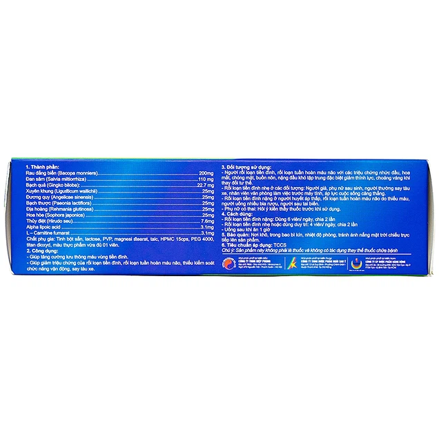 Viên uống Tiền Đình Khang Kigona Eloge hỗ trợ lưu thông máu, giảm rối loạn tiền đình (30 viên)