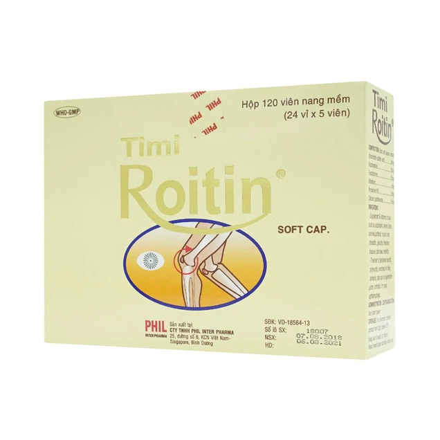 Thuốc Timi Roitin Phil bổ sung các vitamin nhóm B (24 vỉ x 5 viên)