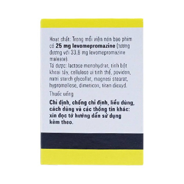 Thuốc Tisercin 25mg Egis điều trị rối loạn tâm thần (50 viên)