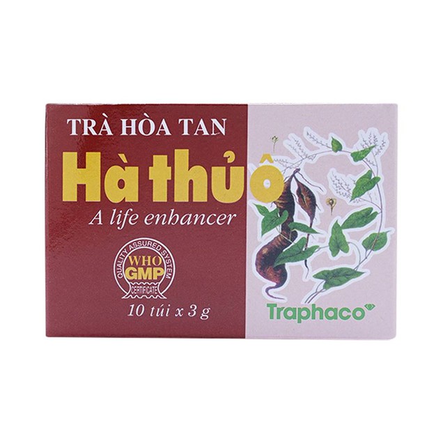 Trà hòa tan Hà Thủ Ô Traphaco giúp bổ huyết, bổ can thận (3g x 10 gói)