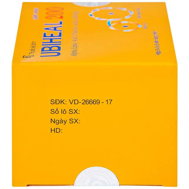 Thuốc Ubiheal 200 Nam Hà điều trị rối loạn cảm giác do bệnh thần kinh đái tháo đường (30 viên)
