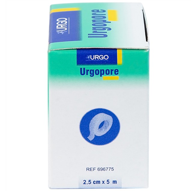 Băng keo giấy Urgopore độ dính cao hỗ trợ bảo vệ vết thương (2.5cm x 5m - 1 cuộn)