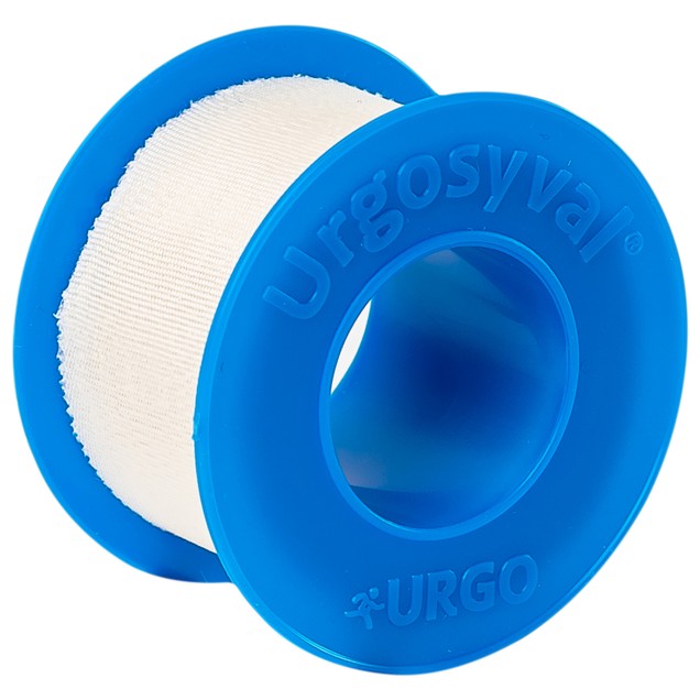 Băng keo lụa Urgosyval 2,5cm x 5m độ dính cao hỗ trợ bảo vệ vết thương (1 cuộn)