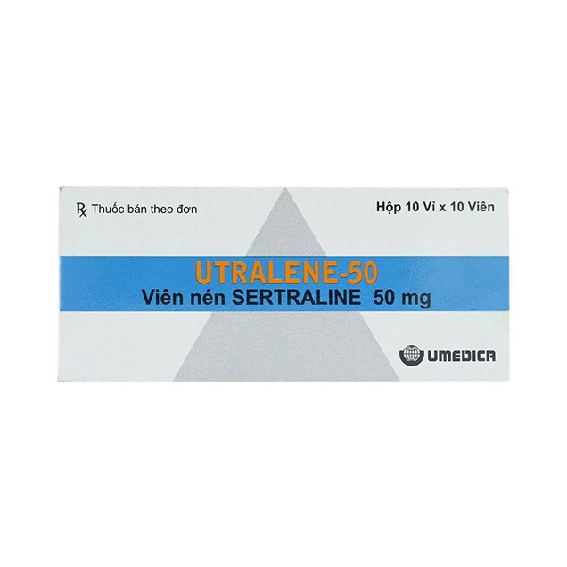 Thuốc Utralene 50mg Umedica điều trị trầm cảm (10 vỉ x 10 viên)