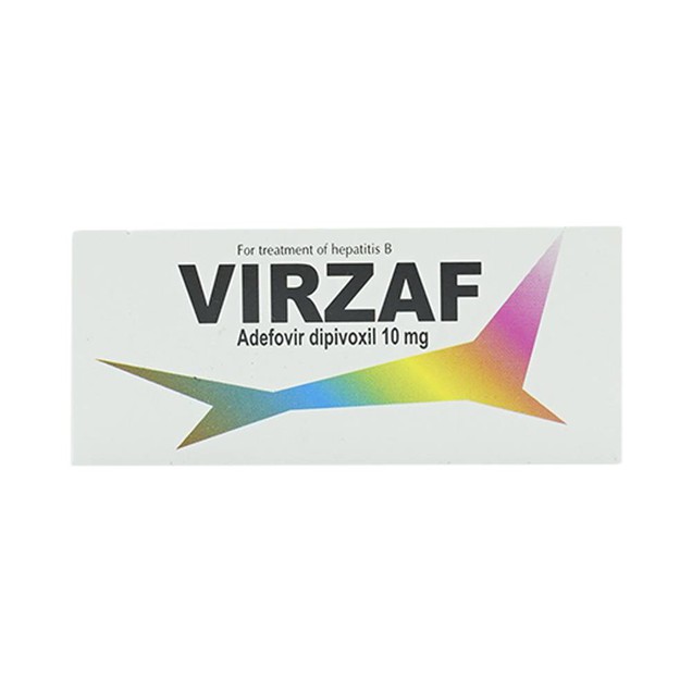 Thuốc Virzaf 10mg Đạt Vi Phú điều trị viêm gan B mạn tính (4 vỉ x 7 viên)
