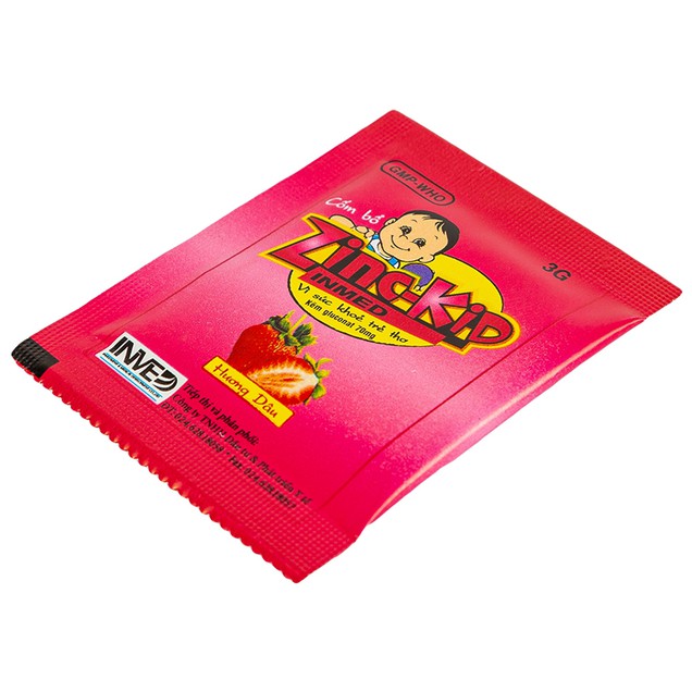 Cốm bổ Zinc-Kid 70mg Nam Hà hương dâu bổ sung kẽm cho trẻ em (25 gói)