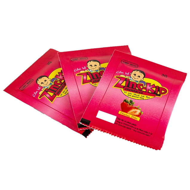 Cốm bổ Zinc-Kid 70mg Nam Hà hương dâu bổ sung kẽm cho trẻ em (25 gói)
