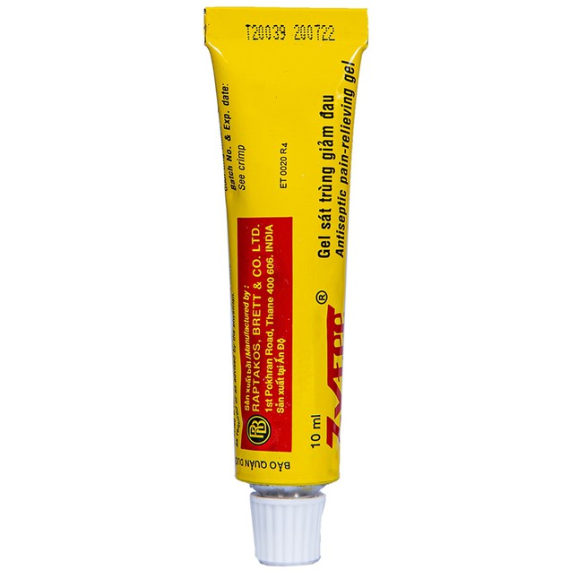 Gel Zytee RB Raptakos sát khuẩn, giảm đau răng, nhiệt miệng (10ml)