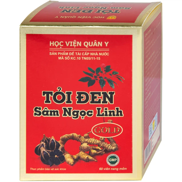 Viên uống Tỏi đen Sâm Ngọc Linh Học Viện Quân Y giúp bồi bổ sức khỏe, nâng cao thể trạng (60 viên)