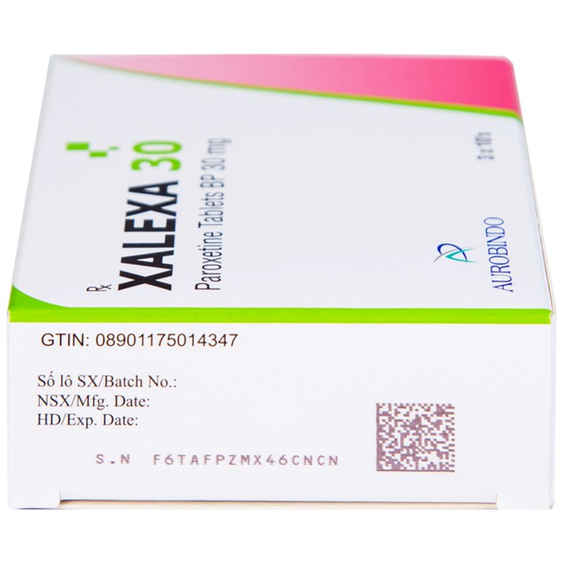 Thuốc Xalexa 30mg Aurobindo điều trị bệnh trầm cảm (3 vỉ x 10 viên)