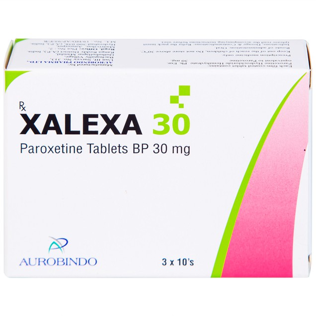 Thuốc Xalexa 30mg Aurobindo điều trị bệnh trầm cảm (3 vỉ x 10 viên)