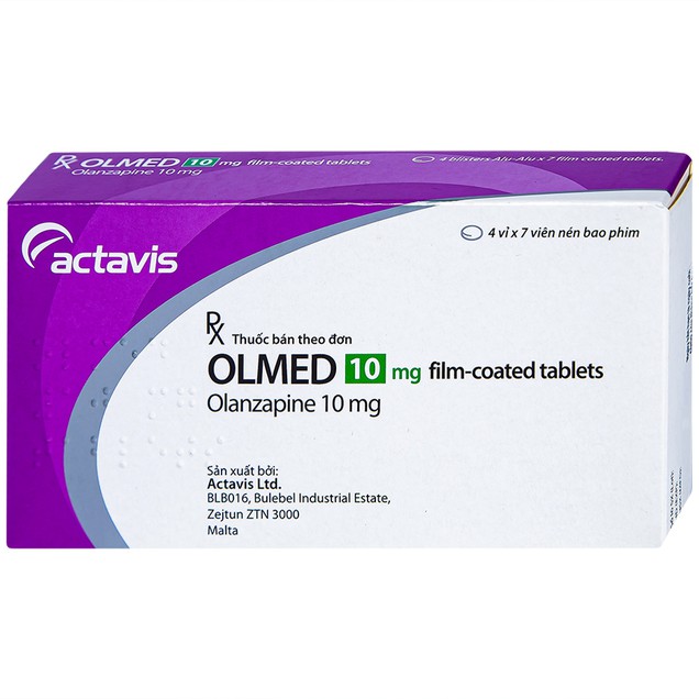 Thuốc Olmed 10mg Actavis điều trị chống loạn thần (28 viên)