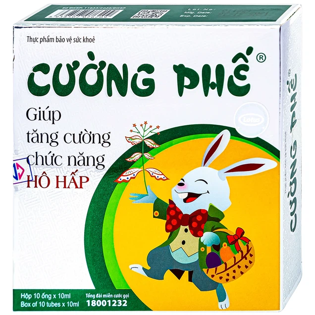 Siro Cường Phế Lotus giúp tăng cường chức năng hô hấp (10 ống x 10ml)
