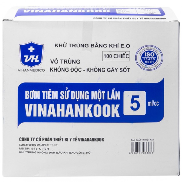 Bơm tiêm 5 Vinahankook (100 cái)