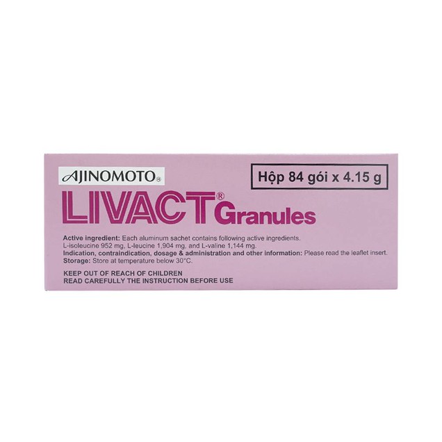 Thuốc Livact Ajinomoto cải thiện tình trạng giảm albumin máu (84 gói)