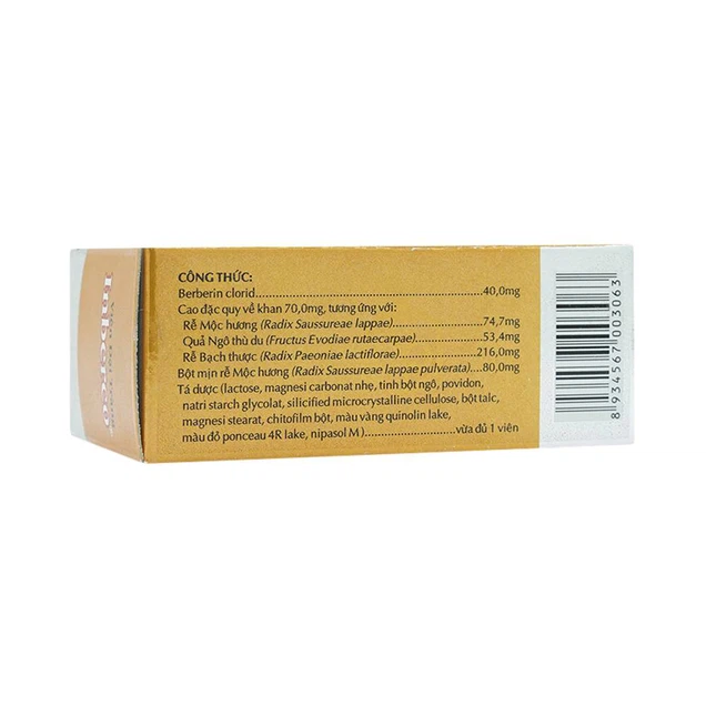 Thuốc viên đại tràng Inberco OPC điều trị tiêu chảy, viêm đại tràng (50 viên)