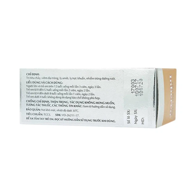 Thuốc viên đại tràng Inberco OPC điều trị tiêu chảy, viêm đại tràng (50 viên)