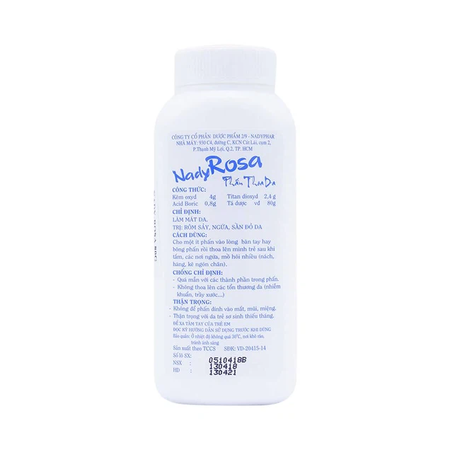Thuốc NadyRosa Nadyphar làm mát da, trị rôm sảy (80g)