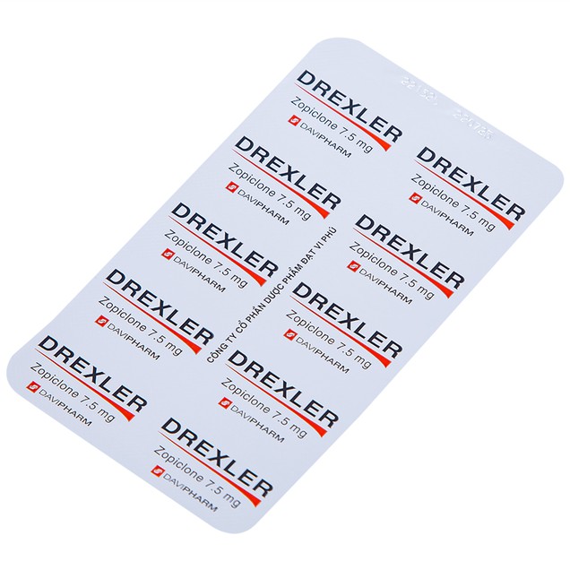 Thuốc Drexler 7.5mg Đạt Vi Phú điều trị rối loạn giấc ngủ bất thường (60 viên)