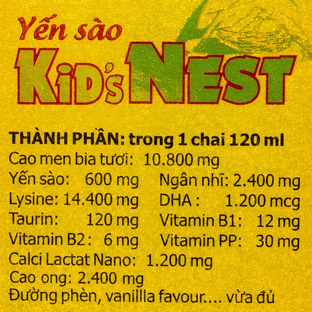 Yến sào Kid'sNest Good Health giảm biếng ăn cho trẻ (120ml)