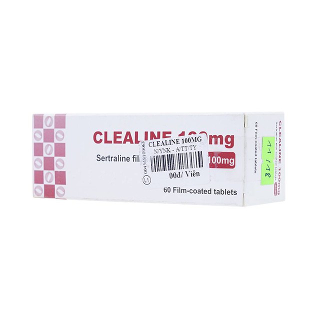 Thuốc Clealine 100mg Atlantic hỗ trợ điều trị triệu chứng trầm cảm (6 vỉ x 10 viên)