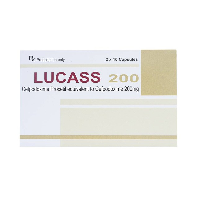 Thuốc Lucass 200mg Maxim hỗ trợ điều trị nhiễm khuẩn (2 vỉ x 10 viên)