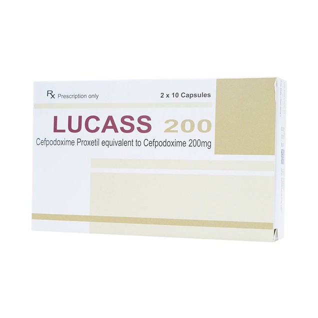 Thuốc Lucass 200mg Maxim hỗ trợ điều trị nhiễm khuẩn (2 vỉ x 10 viên)