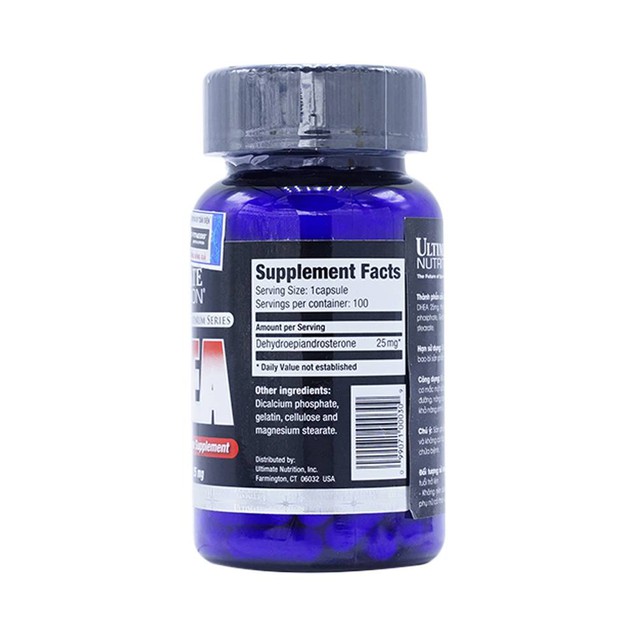 Viên uống Ultimate Nutrition DHEA giúp tăng cường hóc môn DHEA (100 viên)