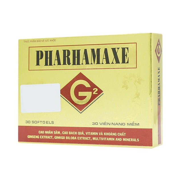 Viên uống Pharhamaxe G2 giúp tăng cường tuần hoàn não (30 viên)