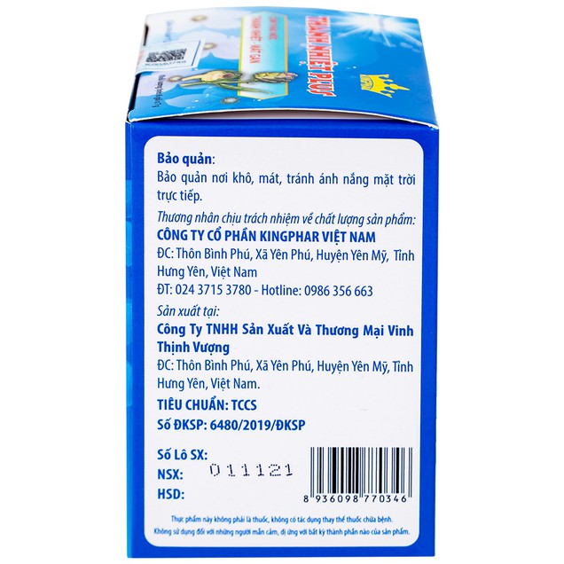 Gói cốm Thanh Nhiệt Plus Kingphar hỗ trợ giải độc, mát gan (7g x 6 gói)