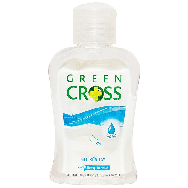 Gel rửa tay khô Green Cross hương tự nhiên diệt khuẩn bám trên tay (100ml)