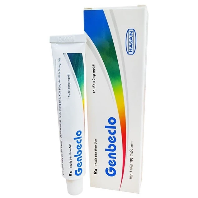 Thuốc dùng ngoài Genbeclo Hasan hỗ trợ điều trị các bệnh viêm da dị ứng (10g)