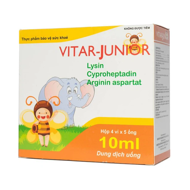 Dung dịch uống Vitar-Junior Boston hỗ trợ tiêu hóa (20 ống x 10ml)