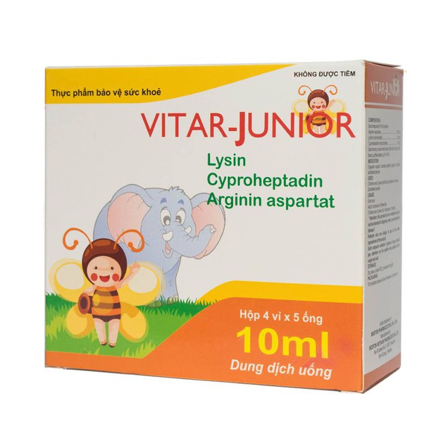 Dung dịch uống Vitar-Junior Boston hỗ trợ tiêu hóa (20 ống x 10ml)