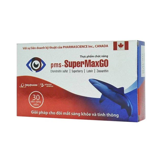 Viên uống pms-SuperMaxGo IMEXPHARM giúp bổ mắt (30 viên)