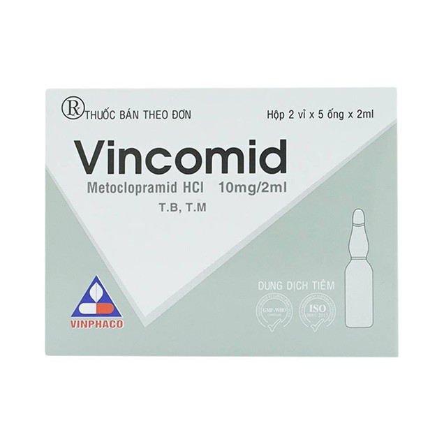 Thuốc Vincomid 10mg/2ml Vinphaco điều trị và dự phòng nôn (10 ống x 2ml)