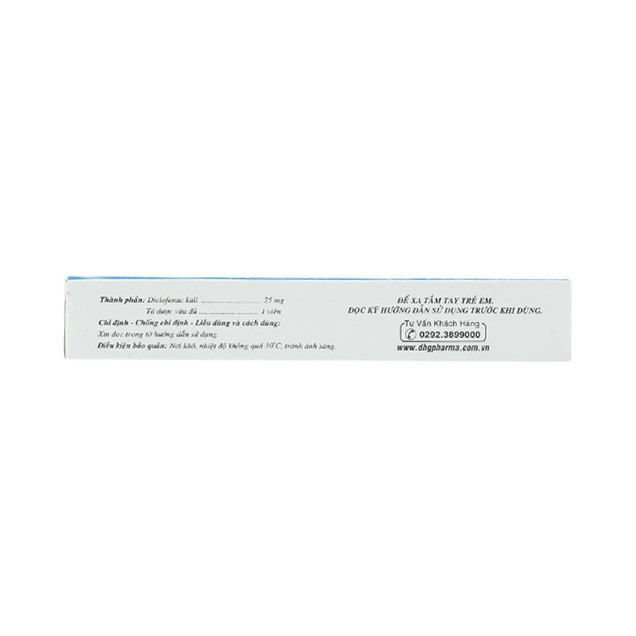 Thuốc Fenaflam 25mg DHG điều trị viêm đau sau chấn thương (2 vỉ x 10 viên)