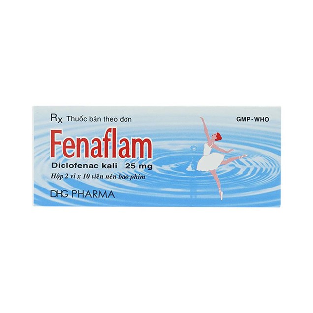 Thuốc Fenaflam 25mg DHG điều trị viêm đau sau chấn thương (2 vỉ x 10 viên)