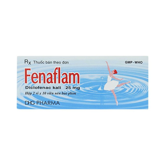 Thuốc Fenaflam 25mg DHG điều trị viêm đau sau chấn thương (2 vỉ x 10 viên)