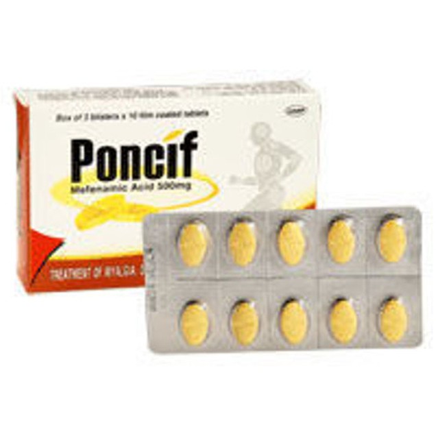 Thuốc Poncif DHG 500mg giúp giảm đau, kháng viêm (3 vỉ x 10 viên)