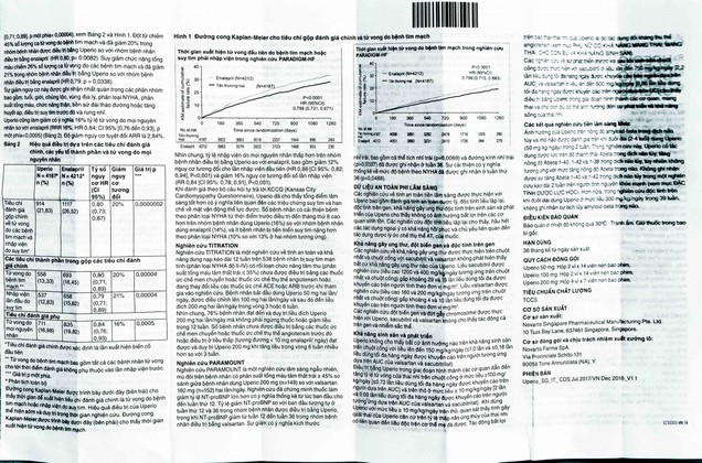 Thuốc Uperio 50mg Novartis điều trị suy tim (2 vỉ x 14 viên)