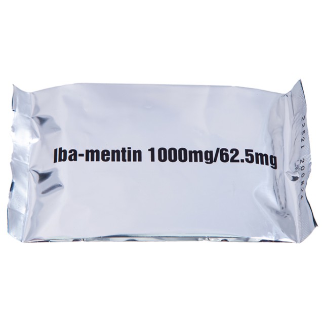 Thuốc Iba-Mentin 1000mg/62.5mg Pharbaco điều trị nhiễm khuẩn (2 vỉ x 7 viên)