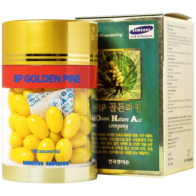 Viên uống BP Golden Pine Bioavenue hỗ trợ tăng tuần hoàn máu, thông huyết mạch (100 viên)