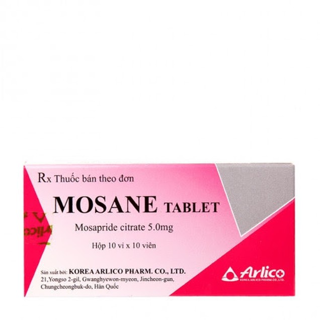 Thuốc Mosane Tablet 5mg Arlico điều trị trào ngược, ợ nóng, khó tiêu