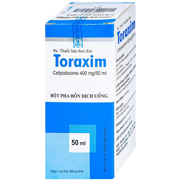Thuốc bột pha Toraxim 400mg/50ml Delta điều trị nhiễm khuẩn hô hấp (50ml)