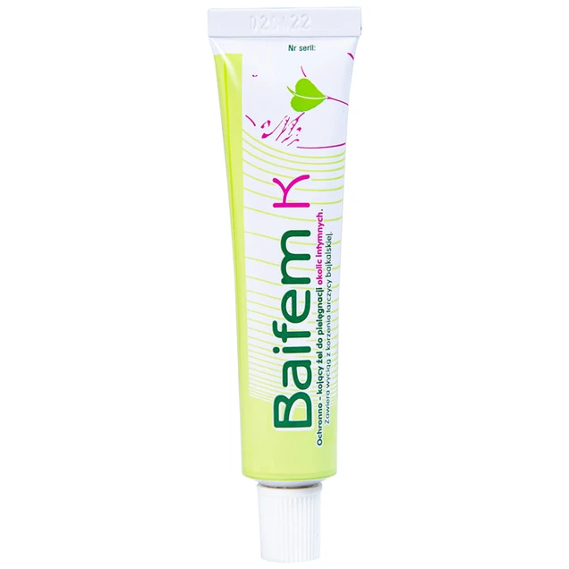 Gel Hoàng Cầm Baifem K Herbapol hỗ trợ giảm kích ứng, ngứa (15g)