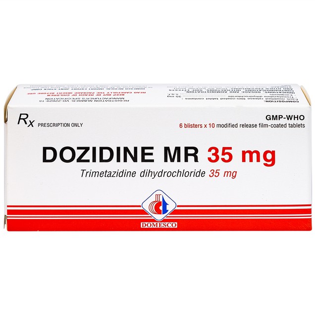 Thuốc Dozidine MR 35mg Domesco điều trị đau thắt ngực (6 vỉ x 10 viên)