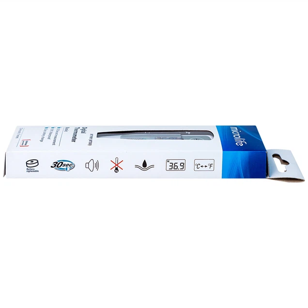 Nhiệt kế điện tử Microlife MT500 hỗ trợ đo thân nhiệt ở vị trí miệng, nách, hậu môn
